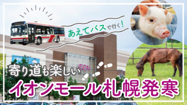 【あえてのバス】イオンモール札幌発寒へ寄り道しながら行ってみた