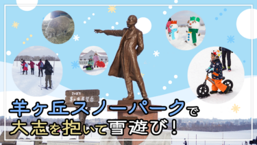 【札幌】さっぽろ羊ヶ丘展望台で大志を抱いて雪遊び！「羊ヶ丘スノーパーク」